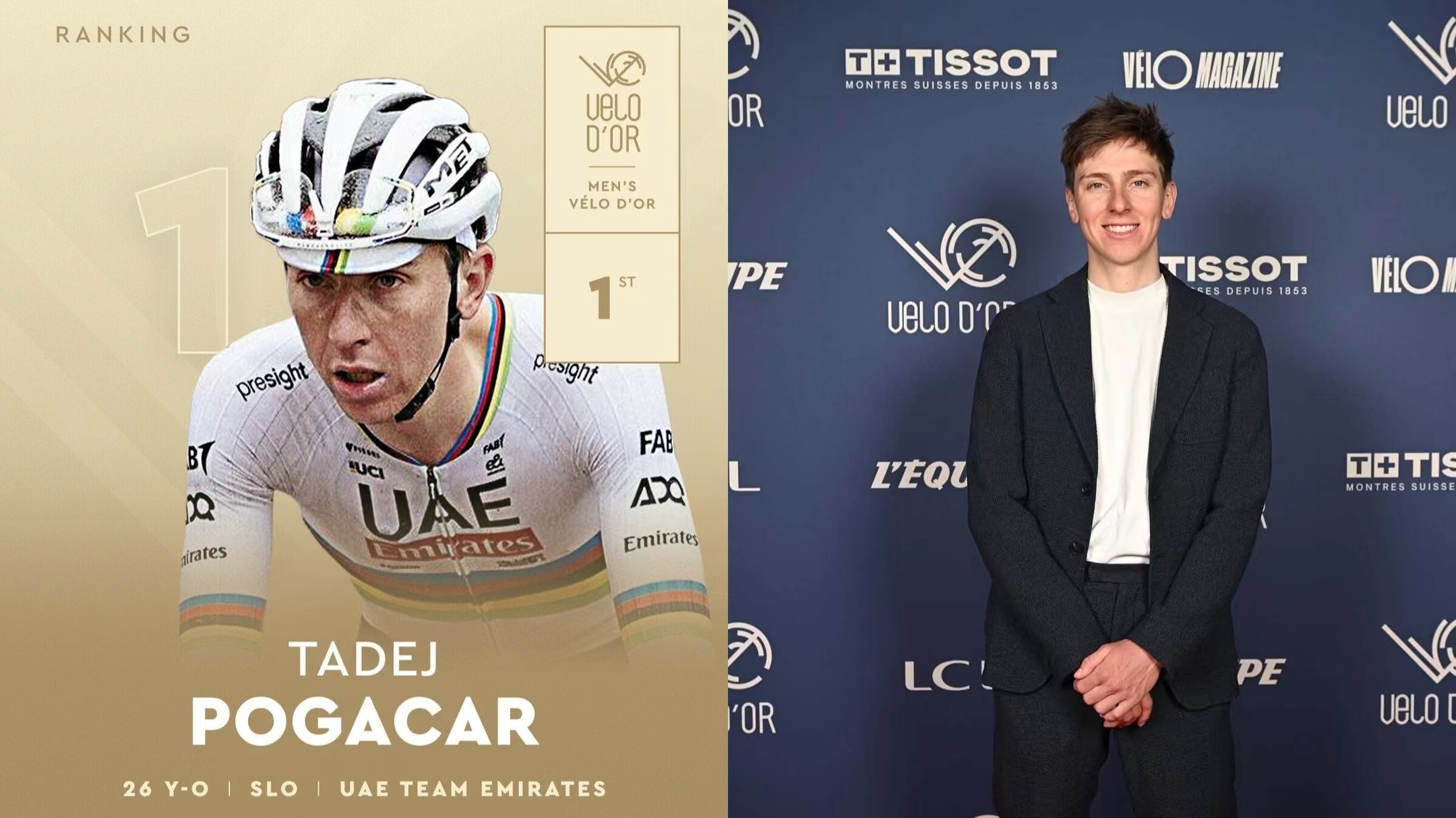 Sloveense coureur Tadej Pogača wint Beste Mannelijke en Beste Klassieker